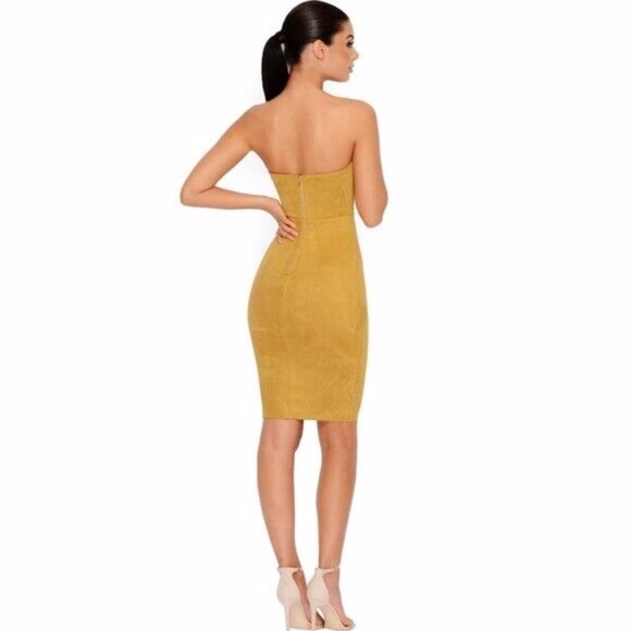 Mustard Midi Dress - Picture 2 of 4